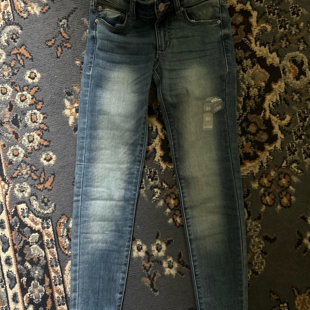 GARAGE Dark Blue Skinny Jeans